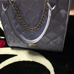 Betsey Johnson Quilted Chain-Handle Crossbody Bag in Lavender